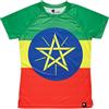 hoopoe running apparel HOOPOE Maglietta da Corsa Donna Etiopia, Manica Corta, DryClim, Gym, T-Shirt Running, Sportivi, Originale, Divertente, AdisaBeba Taglia S