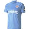 PUMA PSV Away Shirt Replica Jr with Sponsor, Maglia Unisex-Bambini e Ragazzi, Team Light Blue, Bianco, 128
