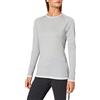 Schöffel Merino-Maglietta Sportiva con Maniche a 1/1, Maglia Lunghe Donna, Grigio (Opal Gray), S