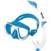 SEAC Bella Color Kit Maschera e Boccaglio Snorkeling Unisex Bambini Blu Chiaro Taglia Unica
