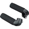 ergotec, Impugnature Bar-Ends Touring-S Aluminum AL6061-T6, Nero (Schwarz-Sand)