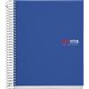 Miquelrius - Quaderno A5, 200 fogli in 8 colori, Carta 70 g/m², Righe 7 mm, Copertina in polipropilene 0,8 mm, Spirale 360°, 2 fori, Prodotto in Spagna, Notebook The Original, Blu