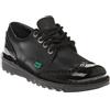 Kickers Scarpe da Donna Kick Lo in Pelle Nera con Brogue - EUR 39