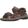 Skechers Tresmen Hirano, Sandali Uomo, Brown Synthetic, 43 EU
