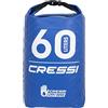 Cressi Dry Bag, Sacca/Zaino Impermeabile per attività Sportive Unisex Adulto, Grigio, 60 LT