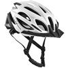 BLACK CREVICE Casco da bicicletta per adulti I Casco per bici in diversi colori I Casco uomo & donna I Casco MTB I Casco da bici traspirante I Misura regolabile (XS/S (50-54 cm), Bianco)