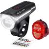 SIGMA AURA 60 USB/Nugget II | Set di luci anteriori e posteriori | ricaricabili e resistenti alle intemperie per bicicletta