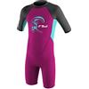 O'Neill Wetsuits - Muta per Bambini "Reactor Spring", Bambini, Toddler Reactor Spring, Berry/Ltaqua/Graph, 4 Anni