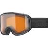 uvex scribble LG, maschera da sci Unisex bambino, black/lasergold-clear, one size