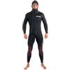 Seac Privilege Flex Muta da Sub in Neoprene da 5 mm, Giacca con Cappuccio e Salopette per Uomo, Nero, Taglia XXXL