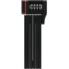 ABUS Bordo uGrip 5700C SH serratura pieghevole con staffa - Serratura per bicicletta codice a combinazione e barre spesse 5 mm Livello di sicurezza 7 80 cm Nero