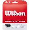 Wilson WRZ945200 Corda da Tennis Synthetic Gut Power, 12.2 m, Unisex, Nero, 1.30 mm