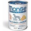 Monge Fruit Tacchino Riso e Agrumi Monoproteico 400 gr Umido per Cani