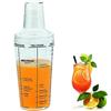 Westmark Shaker per cocktail con 5 ricette stampate, capacità: 0,5 l, plastica, Casablanca, trasparente, 62892260