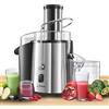 Twinzee Centrifuga Frutta e Verdura Professionale - Centrifugatore Estrattore, Grande Potenza 850W e 2 velocità - Centrifughe Estratti e Succhi Rigeneranti Apertura Larga 75mm, Base Anti-Scivolo