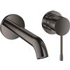 GROHE Essence Rubinetto Miscelatore per Lavabo, installazione a 2 Fori, taglia S, Grigio Antracite 19408A01