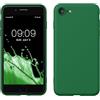 kwmobile Custodia Compatibile con Apple iPhone SE (2022) / iPhone SE (2020) / iPhone 8 / iPhone 7 Cover - Back Case per Smartphone in Silicone TPU - Protezione Gommata - pixie green