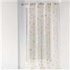 Douceur d'Intérieur, Ginkgold, Tenda con Occhielli (140 x 240 cm) in Voile sabbiato con Stampa Metallizzata