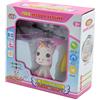 Kögler 54517 - Unicorno Mini Flyer con telecomando e cavo USB, unicorno volante con effetto luce LED ed elica, a comando manuale, bambina dai 6 anni in su
