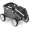 Bayer Chic 2000 660-76 Skipper, piccolo carrello per orsacchiotti e bambole, jeans grigio, 46 x 30 x 29 cm