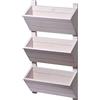 dobar® Green Label 58381FSCe - Fioriera da Parete con 3 fioriere, Scala per Fiori in Legno, per Montaggio a Parete, Scala per Giardino, terrazza, Balcone, 38 x 17,5 x 79 cm, Colore: Bianco
