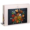 Ulmer Puzzleschmiede - Puzzle 17 Spezie - Motivo puzzle moderno dalla cucina, con cucchiai e spezie colorate