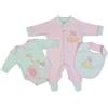 Fs - Baby SET TUTINA NEONATO REGALO NASCITA 3 PEZZI - SHINE