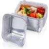Mamatura Ciotole in alluminio piccole [Napoleon Gasgrills] 25 ciotole Napoleon in alluminio, vassoi raccogli-grasso a gas, tazze in gomma | accessori per barbecue Napoleon | Travel-Q, Smoker, Rogue |