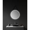 Talos Specchio Decorativo Rotondo da Parete con Illuminazione a LED indiretta, Colore Bianco Opaco, Ø 50 cm