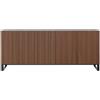 HORM madia a 5 ante LEON su base Minimal Design L 240 cm - HL2443+IB81ZZ