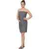 ZOLLNER Kilt da sauna per donna in ottica Piquè - Cotone - Con elastico e chiusura a bottoni - pratiche tasche con cerniera - lavabile a 60°C - OEKO-TEX (R), grigio