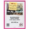 3-B Cornice per foto ULM 30x40 cm - rosa - Portafoto in legno con vetro acrilico