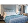 IlGruppone Il Gruppone Passione Casa Copriletto Estivo Made in Italy 100% Cotone Coperta Leggera Piquet Singolo Matrimoniale Piazza e Mezza - Arcobaleno Blu - 2 Piazze