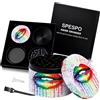 Spespo Grande Macinaspezie Versatile 63mm(2.5 ), Spespo Macinino meccanico per spezie,- realizzato in Lega di zinco - 4 Pezzi - full color printing (Lip design)