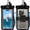 memumi Custodia Impermeabile Smartphone Borsa[1 Pezzi], Fino a 7.0 Pollici IPX8 Porta Cellulare Subacquea Universale con Cordino Regolabile Finestre Trasparenti, Per iPhone Redmi Samsung Huawei