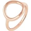 Elli Anello da donna rotondo Geo Trend Statement in argento Sterling 925 e Argento, colore: Rosa, cod. 0603562917_56