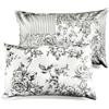 Dreams & Drapes Dreams n Drapes - Set Copripiumino Reversibile, Slate, Paio di federe per Cuscini