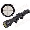 OTTICA JS-TACTICAL 9x32 ZOOM 3x 9x NERO in METALLO ANELLI 20mm MIRINO SOFTAIR