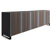 HORM madia a 5 ante CARLOS su base Minimal Design L 240 cm - CL243B3F+IB81ZZ
