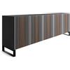HORM madia a 5 ante CARLOS su base Minimal Design L 240 cm - CL243B3F+IB82ZZ