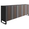 HORM madia a 5 ante CARLOS su base Minimal Design L 240 cm - CL244B3F+IB82ZZ