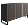 HORM madia a 3 ante CARLOS su base Minimal Design L 144 cm - CL143B3F+IB52ZZ