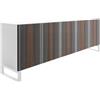 HORM madia a 5 ante CARLOS su base Minimal Design L 240 cm - CL243BF+IB82BB