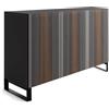 HORM madia a 3 ante CARLOS su base Minimal Design L 144 cm - CL144B3F+IB52ZZ