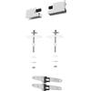 Cornat Kit di fissaggio - adatto per diversi sedili WC Cornat con decorazione - metallo/sistema di fissaggio/set di accessori / TEC365074