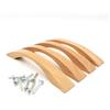 JOWE Set di 4 maniglie in legno di rovere verniciato incl. Viti - Maniglia in legno per cassetto - Lunghezza 17,5 cm, distanza fori 12,8 cm