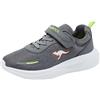 KangaROOS K-ft Maze Ev, Scarpe da Ginnastica Unisex-Adulto, Steel Grey Neon Orange, 37 EU