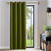 PONY DANCE Tenda Oscurante con Anelli Tenda Natalizia Termica Isolante Camera da Letto Curtain Finestra Soggiorno 1 Pezzo L 132 x A 210 cm, Oliva Verde