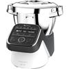 Moulinex HF8098 Companion XL, Robot da cucina multifunzione, 12 programmi automatici, 6 accessori, recipiente 3L, intervallo di temperatura da 30 °C a 150 °C, Ricettario: 300 idee per ricette, Nero/Bianco GARANZIA ITALIA