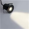 Segnapasso LED 3W IP67 Anti-Abbagliamento Nero Professional Colore Bianco Naturale 4.000K